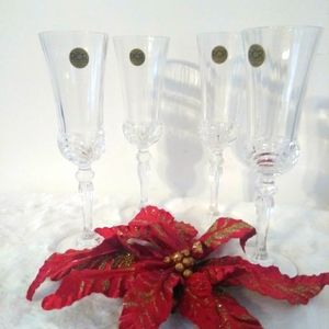 ROYAL CRYSTAL ROCK NEW CHAMPAGNE GLASSES